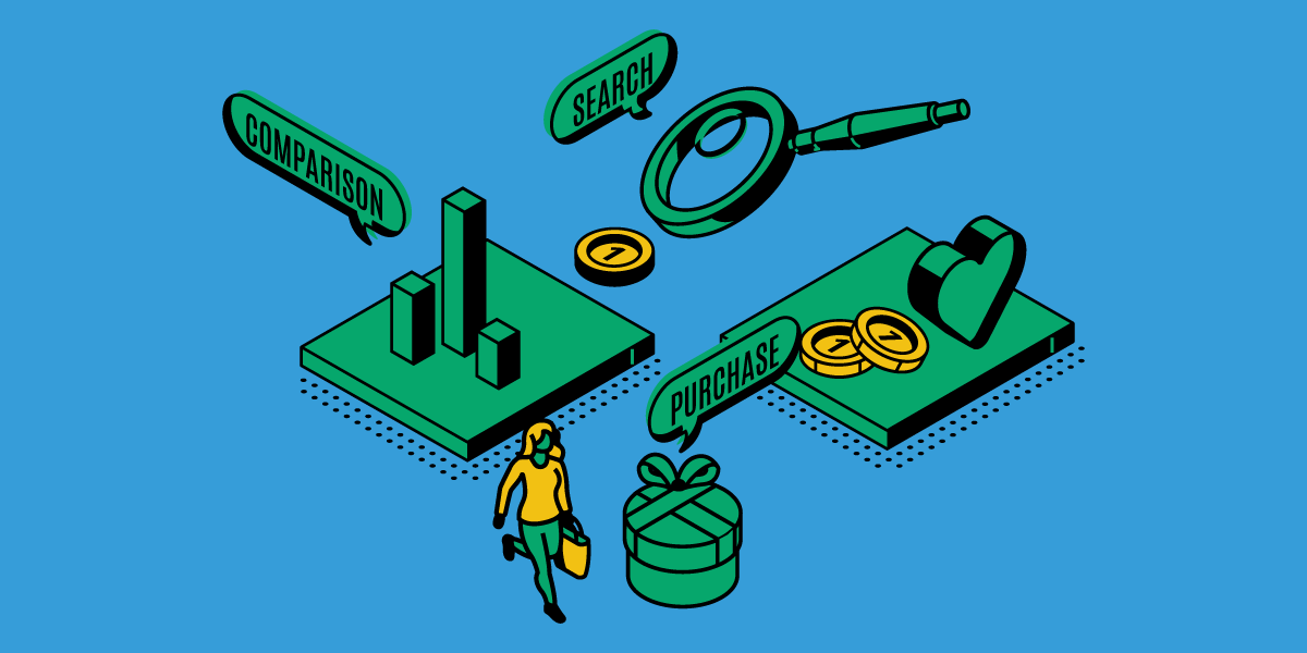 illustration of coins and other objects