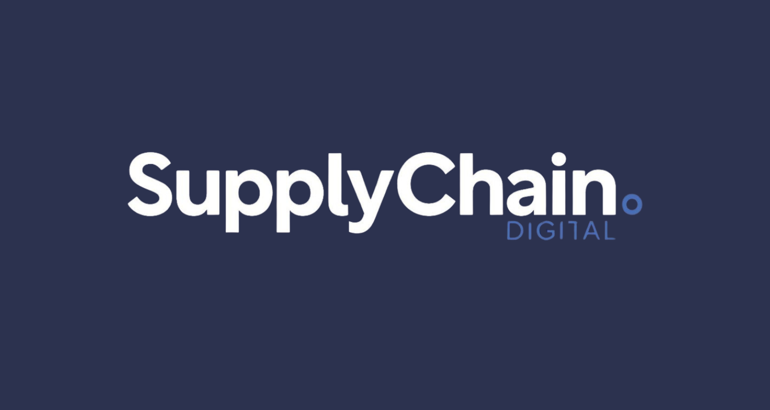 White "SupplyChain DIGITAL" text on dark blue, with "DIGITAL" referencing supply chain finance platforms.